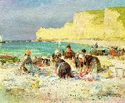 Henry Bacon Etretat, oil on canvas